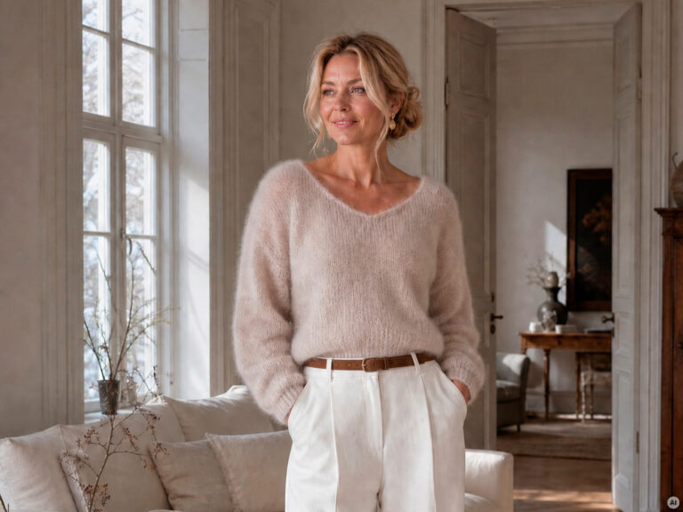 AmandaB light knit as part of a furnished room